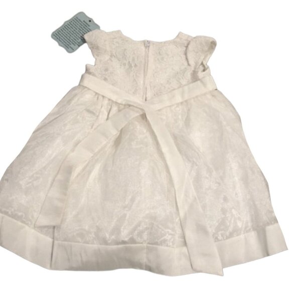 NEW Flower Girl 18m White Lace Dress - Picture 2 of 4